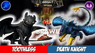TOOTHLESS VS. DEATH KNIGHT | Drgaons: Rise of Berk (Brawl Arena 7)
