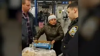 Video shows police handcuffing woman for selling churros inside New York subway station | ABC7