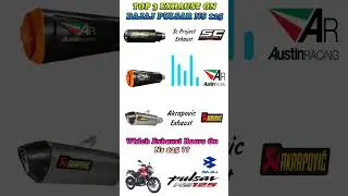 Ns 125 Modified 💥 Exhaust Comparison 😱🔥 #bajajpulsar #ns125 #akrapovic #scproject #austinracing #ktm