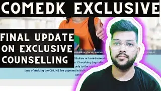 Comedk counselling final update on Exclusive round ✅ | What to expect now ? #Comedk #counselling