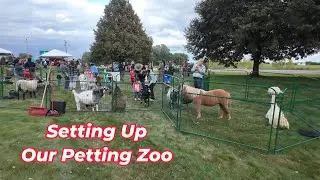 How We Set Up Our Mobile Petting Zoo