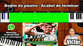 Bodim do Piseiro - Acabei de terminar VIDEO AULA SOLO
