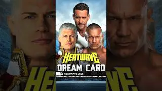 Heatwave 2025 - Dream Match Card #Heatwave #Bevelock #WWE #Shorts