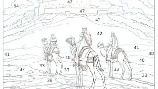 COLOR BY NUMBER: THREE KINGS
