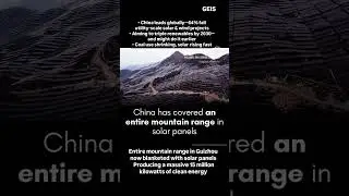 China&rsquo;s Solar Mountains - A Glimpse into the future! #solarboom #solarfields #powersolar#shorts