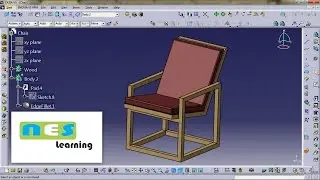 CATIA V5/V6 tutorial | Wooden Chair