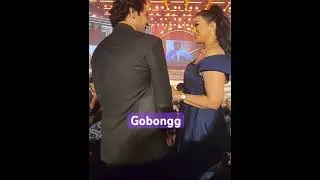 Superstar Rajkumar Rao with Bengali Diva Rituparna Sengupta at an Awards Ceremony.