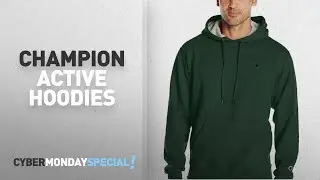 Cyber Monday Champion Active Hoodies Champion Men's Powerblend Pullover Hoodie, Dark Green, X-Large