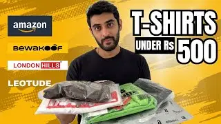 5 Best T-shirts Under ₹500 For Men on Amazon | Bewakoof, London Hills, Leotude | T-shirts Haul 2025