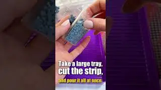 💎 Diamond Painting! ✨ The fastest way to pour drills &mdash; diamond painting tip!  #diamondpainting #diy