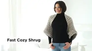 Fast Cozy Shrug made with Wool-Ease&reg; Thick & Quick&reg;