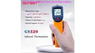 Deal Non contact Digital Laser infrared thermometer GS320 -50~360C (-58~680F) Temperature Pyrometer