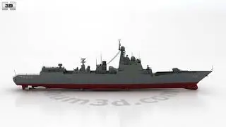Type 052D destroyer 3D model by 3DModels.org