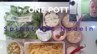 One Pot  Spinat Nudeln