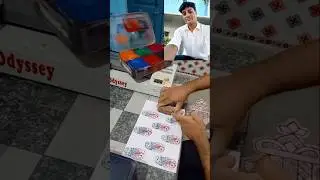 Hand made block print 🐾 sponge 🥰#ytshorts #shortvideo #short
