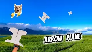 How to make arrow Plane🤩,paper craft ideas,paper plane #viral #trending #new #youtubevideo #yt 