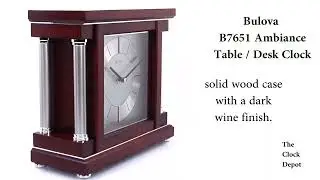 Bulova B7651 Ambiance Desk Clock