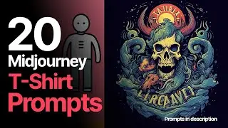 20 подсказок по выбору футболки Midjourney (подсказки в описании)