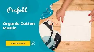 Prefold: Muslin Organic Cotton - absorbing insert for cloth diapers