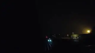 Trains At Night Meco Alley Bridge, St John's Worcester, England 27th December 2024