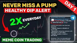 How I Get 2x Meme Coin Gains FAST | Telegram Bot You Need in 2025 - Day 1