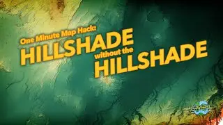 One Minute Map Hack: Hillshade Without the Hillshade