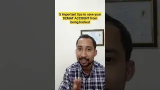 Save your DEMAT ACCOUNT from being hacked NOW | #shorts