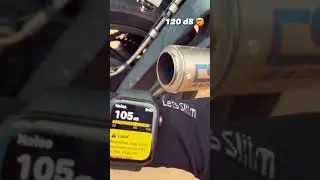 Kawasaki  ninja. 120 dB loud  exhaust note  bike