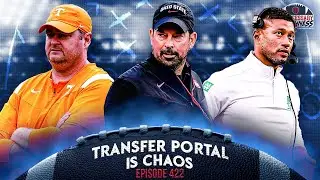 COLLEGE FOOTBALL IS CHAOS IN THE TRANSFER PORTAL ERA