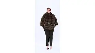 A chic coat with a low armhole made of Russian sable fur.