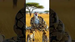 &ldquo;Giant Python Attacks and Wraps Around a Leopard | Terrifying Jungle Battle Caught on Camera&rdquo; #zoo