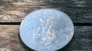 Silver Eagle Milk Spots Removal FAILURE scratching & tarnish 2 hrs labor