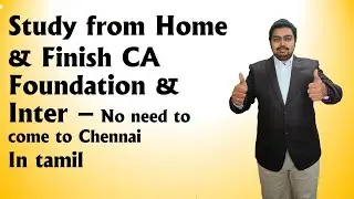 Study from Home| Complete CA foundation / Inter Online class| in Tamil Cheap & Best