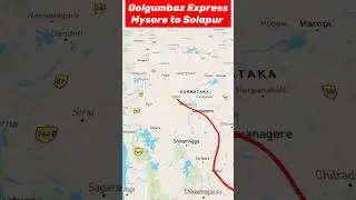 Golgumbaz Express🚉 ,Mysore to Solapur via bijapur #railway #hubli #bangalore