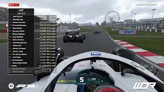 KOBAYASHI-ESQUE 🔥 Thomas Ronhaar overtakes BOTH Williams F1 Esports drivers at Suzuka I WOR I F1 22