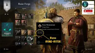 AC VALHALLA TITLE UPDATE 1.6.1 RELEASE *RUNE FORGE CONFIRMED* BONE-BITER RUNE ENGRAVING 450 SILVER