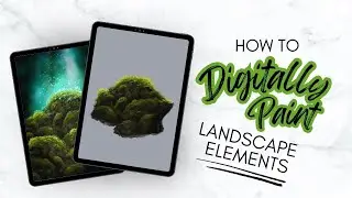 PROCREATE Landscape DIGITAL PAINTING: Draw Landscape Elements for Beginners