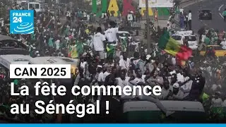 CAN 2025 : grande parade à Dakar, le Sénégal célèbre ses héros • FRANCE 24