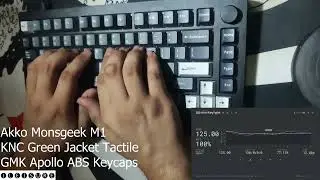 CLACKY REINFORCED UHMWPE | AKKO MONSGEEK M1 + KNC GREEN JACKETS