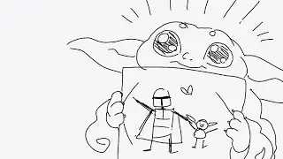 Grogru, daddy&rsquo;s working | Mandalorian Fan Animatic