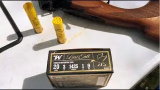 Тестовый образец: патрон Winchester Last Call TSS весом 1 унция, калибр 20, с открытым чоком &mdash; хо...