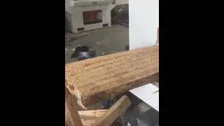 small square timber rip multi blade saw/sawing cutting machine for wood  #wood #square #woodworking