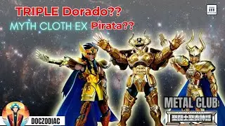 🔥 Unboxing Triple &Eacute;pico: Tauro, Capricornio y Acuario Myth Cloth EX Metal Club 😱