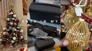 Days in my Life | Christmas shopping, decorating | unboxing my pocket camera 