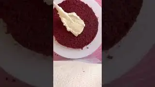 Red velvet cake #shortsfeed #shortvideo #shortsyoutube#whippedcream