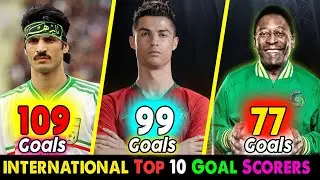 Top 10 International Goal Scorers Of Football History ✦ Highest International Goal Scorers.