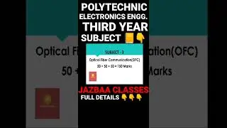 ELECTRONICS ENGG.|SUBJECT|THIRD YEAR|SYLLABUS #shorts #polytechnic#diploma #class#bteup #electronixs
