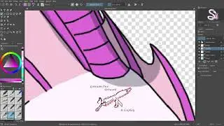 Speed Draw: Water Dragon Shading