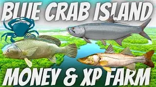 Fishing Planet BLUE CRAB ISLAND Mississippi - Money & XP Farm - Unique Drum & Unique Tarpon Hotspot