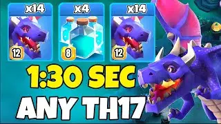 TH17 Dragon + Quad Clone Spell Attack Strategy | Th17 Attack Strategies (Clash of Clans)
